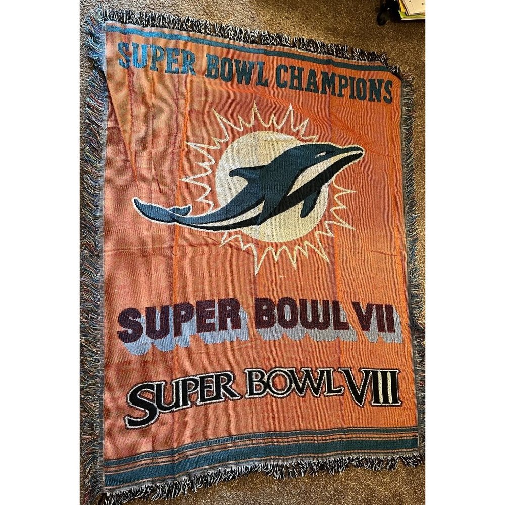 NFL Super Bowl Champion Vll Woven Tapestry